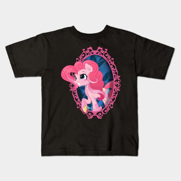 My Little Pony Pinkie Pie Mirror Frame Kids T-Shirt by SketchedCrow